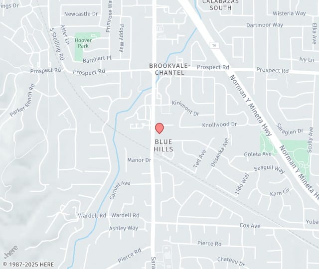 Location Map: 12280 Saratoga Sunnyvale Road Saratoga, CA 95070